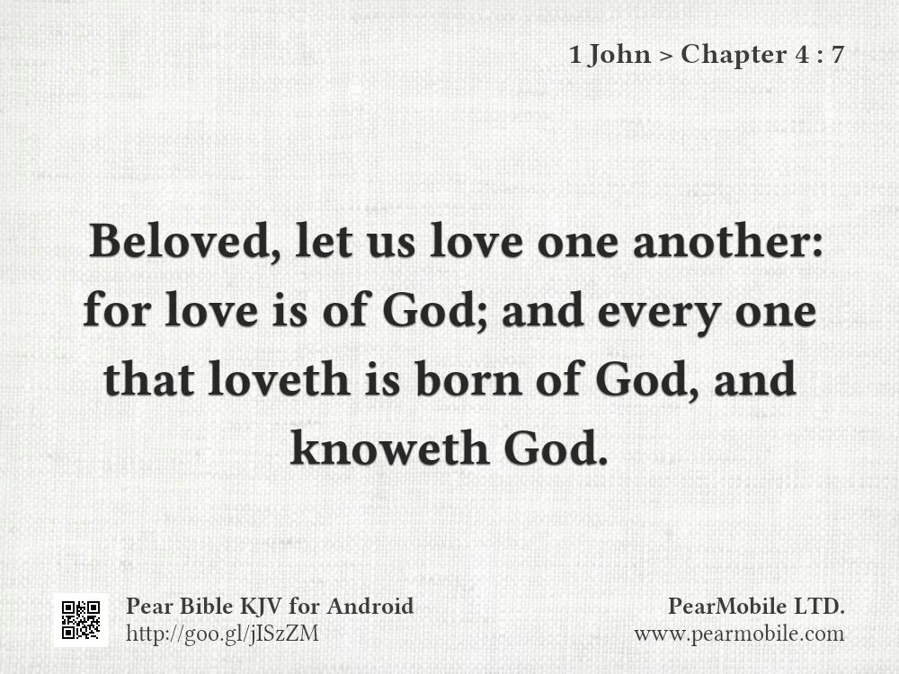 1 John, Chapter 4:7